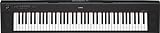 Yamaha Keyboard Piaggero NP-32B, schwarz – Leichtes Keyboard im Piano Design mit 76 Graded Soft Touch Tasten – Mit Aufnahmefunktion, Kopfhörer- und Sustain-Pedal Anschluss