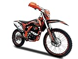 RV-Parts 250ccm Dirtbike Vollsross Enduro Pitbike Crossbike Cross 26PS 21/18 Zoll Orange
