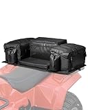 VEVOR ATV Heckaufbewahrungstasche Hecktasche Heckfrachttasche (50 L) mit Schwamm-Sitzkissen & Flaschenhalter, Rücksitz-Ausrüstungstasche, passend für die meisten ATVs UTVs mit Gepäckträger