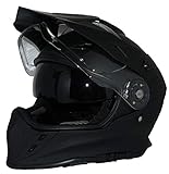 protectWEAR Crosshelm Endurohelm Motorradhelm mit integrierter Sonnenblende und Visier V331-SM-L