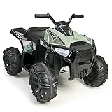 FEBER - Elektrisches Quad Boxer | 12V Batterie, Vorwärts- und Rückwärtsgang, Bremse, bis zu 5 km/h, inklusive Ladegerät, 45 min Spielzeit - 3 bis 5 Jahre - Grün