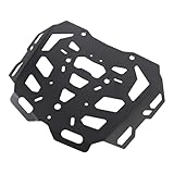 Wakects Motorrad Hinteres Gepäckträger Hinteres Gepäckträger-Expansionsbrett 3mm Aluminium Austausch für Norden 901 2021-2024 mit Robustem Montagesystem Rostbrichtes Mattes Schwarzes Finish
