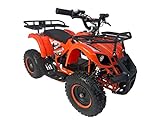 KXD M7 Elektro 6' 800 WATT 25 Km/h Quad Mini ATV Miniquad Kinderquad Kinder Enduro Pocketquad Sportquad Jugendliche Freizeitfahrzeuge Elektroquad Erwachsene Funsport orange