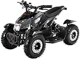 Mini Kinder Elektro Quad ATV Cobra 𝟴𝟬𝟬 Watt 36 V Pocket Quad - Original Actionbikes Motors - Safety Touch - 3 Geschwindigkeitsstufen - Kinder Bike (Grau/Schwarz)
