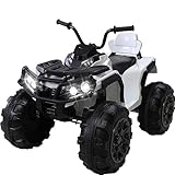 Actionbikes Motors Kinder Quad Elektro Bumper | Elektroauto mit Fernbedienung - Kinderquad - Kinderauto elektrisch - Elektrofahrzeuge - Quad bis 6 km/h - Elektro Auto für Kinder ab 3 Jahre (Weiß)
