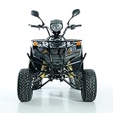 Easyone Motors Aufgebautes Quad ATV 150ccm mit Straßenzulassung 3 versch. Farben, Farbe:schwarz